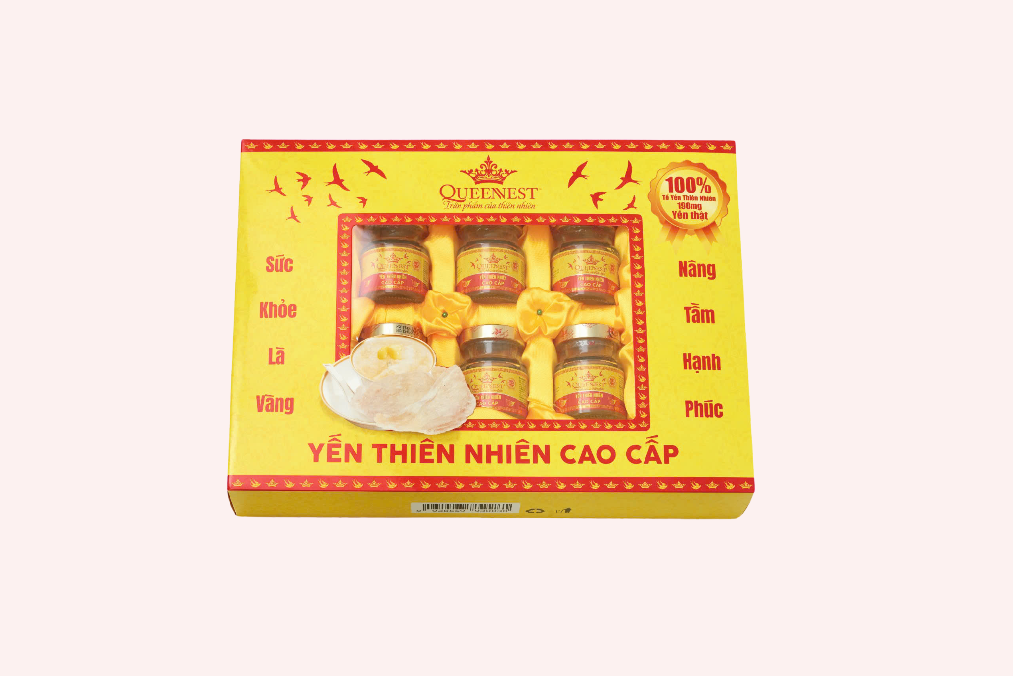 Nước Yến Sào Thiên Nhiên Queennest Hộp Vàng